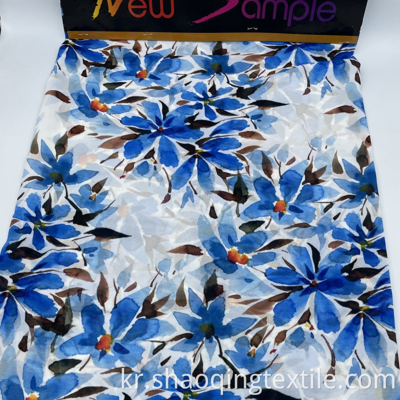Vibrant Floral Polyester Fabric Jpg